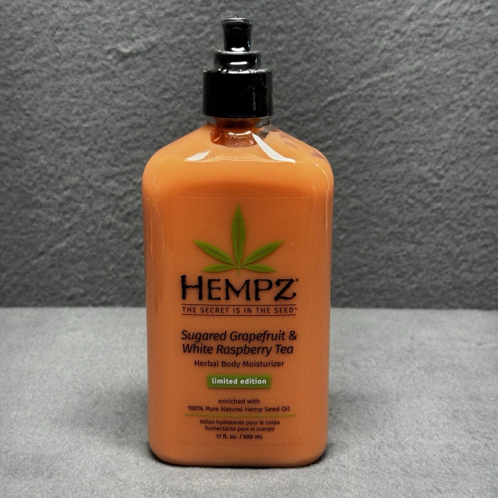 HEMPZ Sugared Grapefruit & White Raspberry Tea BODY MOISTURIZER 17 Oz